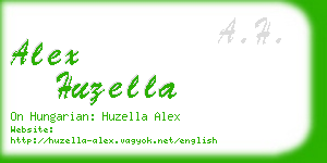 alex huzella business card